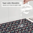 thumbnail image 6 of Kdxio Bohemian Chicken for Dish Drying Mat,24*18 inch Absorbent Dish Drainer Kitchen Counter,Large Size Dish Drying Pad for Countertops,Draining Racks, 6 of 9