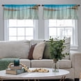 thumbnail image 4 of LALILO Kitchen Curtain Valance Beach California Sea Mexico Rod Pocket Window Curtain 52"x 18" Set of 2, 4 of 5