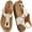 Beige, variant on Leather Thong Cork Sandals for Men & Women, Water-Resistant Flip Flops with Cork Footbed & Memory Foam, Adjustable Double Buckle Open Toe Summer Slides