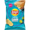 thumbnail image 2 of (2 pack) Lay's Cuban Sandwich Wavy Potato Chips, 7.5 oz Bag, 2 of 6