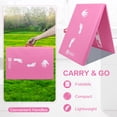 thumbnail image 4 of Kids Cartwheel and Beam Training Folding Mat 2-Folding Exercise Mat, 6'X2'X1.6" Foldable Gymnastics Mat, Home Gym Tumbling Mat, EPE Foam, 2 Panel, Waterproof, Use for Fitness Aerobics, Pink, 4 of 8