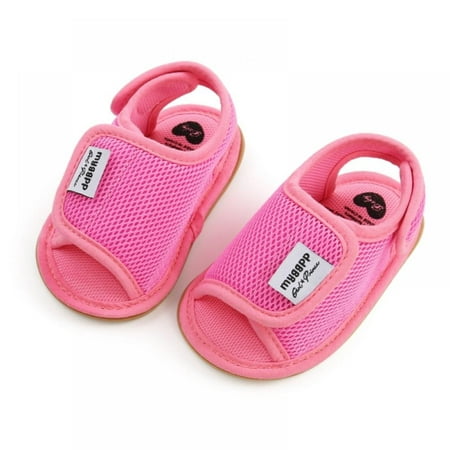 

Infant Baby Boys Girls Summer Sandals Non Slip Soft Sole Toddler First Walker Crib Shoes(0-18 Months)