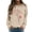 Beige, variant on Dandelion Hearts Printed Valentine's Day Womens Sweatshirts Plus Size Crewneck Long Sleeve Holiday Tops Soft Comfortable Holiday Causal Workout Pullovers Green L