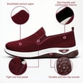 thumbnail image 7 of Womens Orthopedic Shoes,Womens Slip On Walking Shoes,Nurse Shoes for Women,Women's Running Shoes,Orthopedic Shoes for Women, Orthoture Womens Shoes Breathable Soft Comfort Wear Shoes,Wine,9, 7 of 7