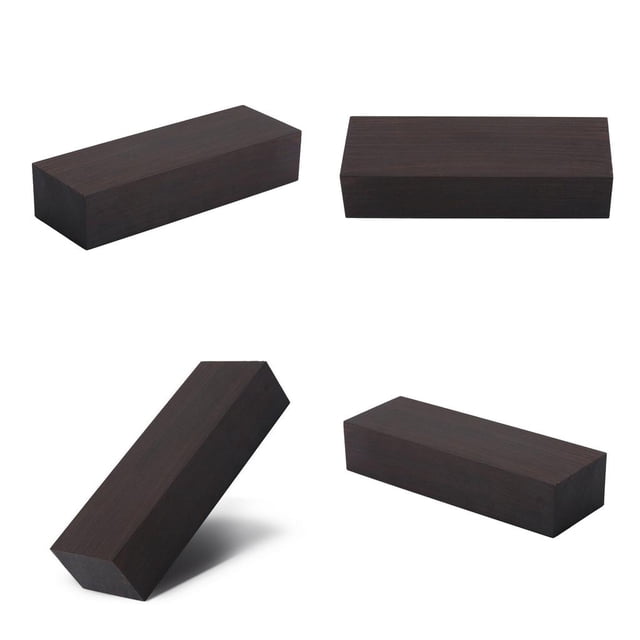 4 Uds Cuchillo De Mango Bloque Artesanía Hobby Blackwood DIY Mango De Madera perfke Hobby artesanal con mango de ébano
