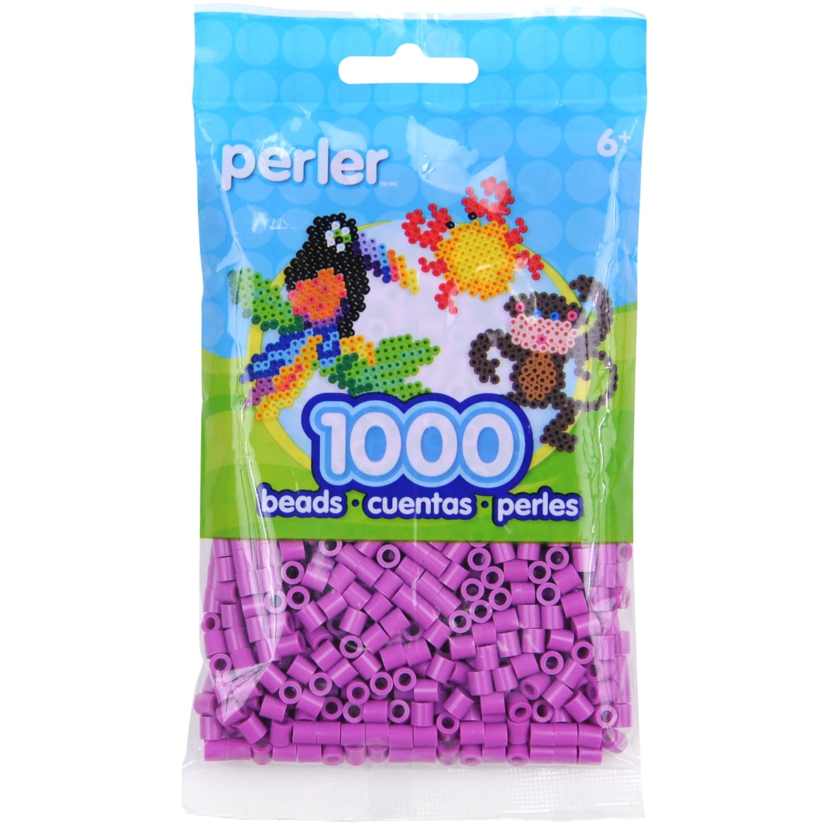 Perler Beads Fuse Beads for Crafts, 1000 pcs, Plum