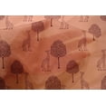 thumbnail image 4 of oneOone Cotton Silk Fabric Tree & Giraffe Block Print Sewing Fabric BTY 42 Inch Wide, 4 of 4