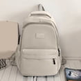 thumbnail image 5 of Fgnfyis Girls School Backpack Women Solid Color Stylish Lightweight Everyday Casual Large Capacity College Bookbag Kids Backpack White, 5 of 9