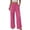 BL38_Hot Pink, variant on Women'sm Palazzo Pants Stretchy High Waisted Casual Wide Leg Slacks Summer Beach Lounge Trousers with Pockets Mint Green XL