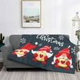 thumbnail image 3 of Vsdgher Cute Christmas Gnomes (2) Pattern Fleece Throw Blanket, Horizontal Fleece Bedding Home Decor for Couch & Bed All Season Use -60"x50", 3 of 7