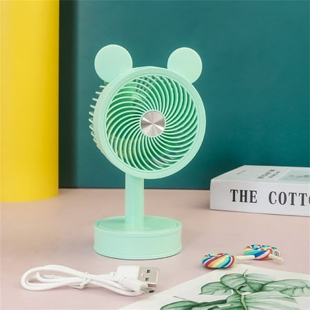 

Small Desktop Fan with 3 Speed Adjustable Angle USB Powered for Home Office