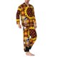 thumbnail image 2 of Balery Sunflower Gnomes and Bees Pijama para Hombre de Dos Piezas con Manga Larga, Conjunto de Dormir y Descanso Suave con Bolsillos-X-Large, 2 of 7