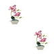 thumbnail image 3 of Plantas simuladas Billuyoard Orquídea artificial con maceta Interior al aire libre Rosa roja 2Conjunto, 3 of 6