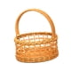 thumbnail image 5 of Cesta tejida a mano, contenedor de almacenamiento, artesanías, diseño hueco, moderna recolección de frutas S, 5 of 9