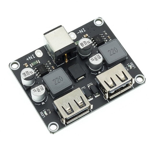 Methold Módulo de reducción de 6V-35V CC 24W, placa de carga rápida QC 3,0 para teléfono, regulador de rápido USB, accesorios Electrónica miscelánea 2 maneras