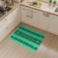 thumbnail image 2 of ODIKA 3'x5' Washable Throw Rug Stain Resistant, Low Profile, Non-Slip Theme Stadium Layout Striped Gridiron Markings Field Football Refined Structured for Entryway, Kitchen, Mudroom, 2 of 7