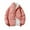 Pink, variant on Lovskoo Mens Winter Coats Fuzzy Fleece Lined Quilted Jacket Zipper Open-Front Cardigan Stand Collar Loose Solid Color Long Sleeve Cotton-Padded Coat Black