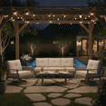 thumbnail image 2 of Mondawe 5-Piece Aluminum Patio Sofa Set: Thick Cushions, All-Weather, 2 of 12
