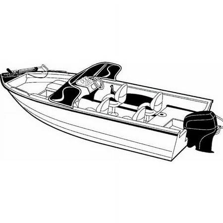 Carver Covers 72317P; Boat Cover 17 Aluminum V-Hull Wide Poly