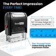 thumbnail image 4 of Custom Self Inking Rubber Stamp - 4 Lines - with Ink Bottle 5cc (A1848), 4 of 10