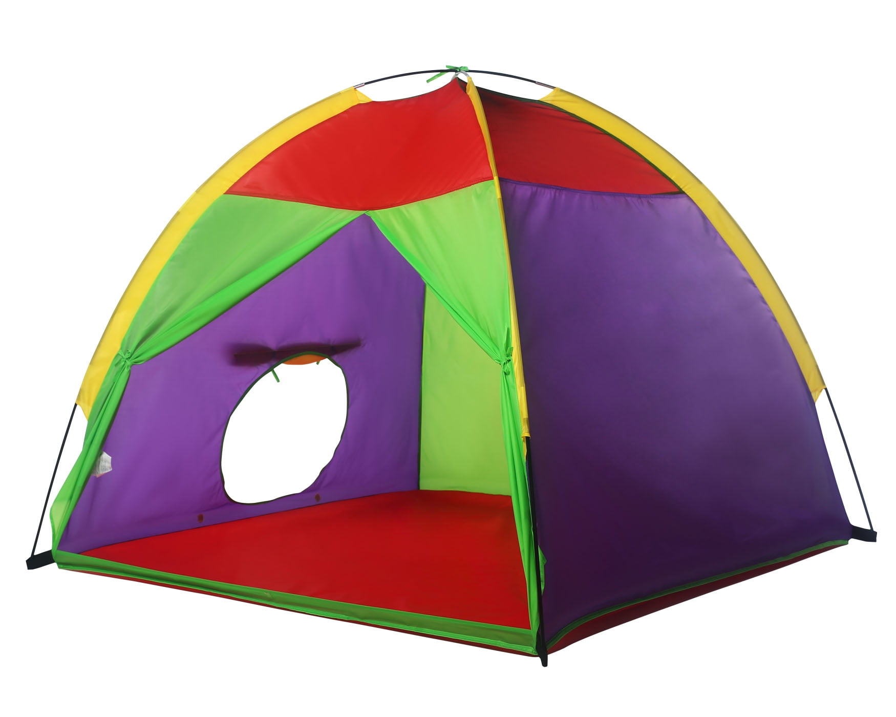 Tri-Colored Tent Indoor Play House for Boys & Girls 43"L x 41''W x 55"H 