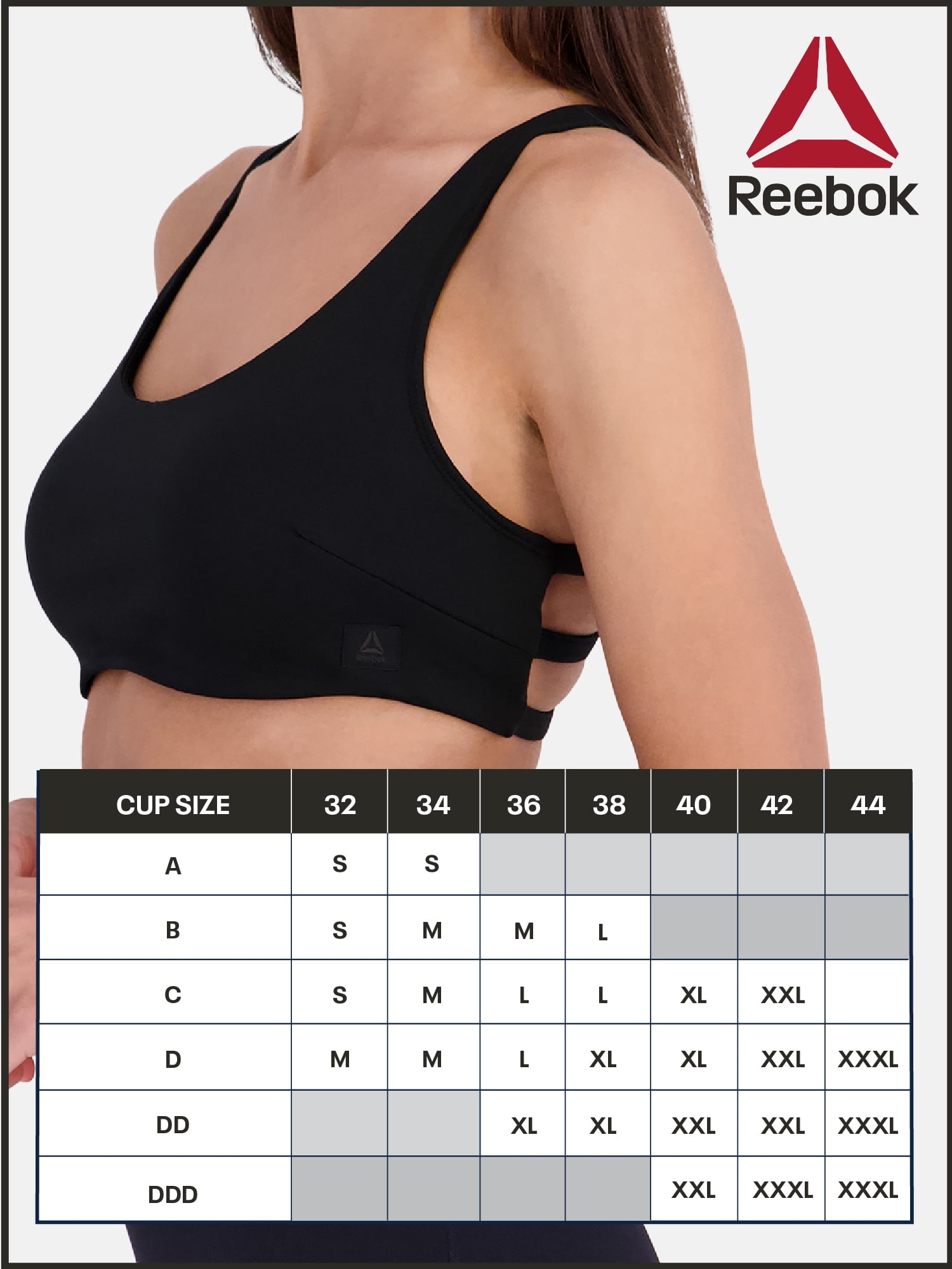 Reebok Women’s Pro-Series Medium Impact Sports Bra, Sizes S - XXXL