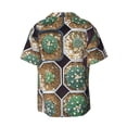 thumbnail image 2 of Fotbe Cactus Garden print Short Sleeve Button Down Shirts for Men Casual Summer Beach Wrinkle Free Shirt-Small, 2 of 7