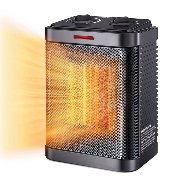 Calentador Space Heater Oprunsy de cerámica PTC de 1500 W con termostato de 3 modos