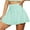 Light Blue, variant on KOKOI Women's Pleated Mini Skirt with Comfy Casual Stretchy Band Skater Skirt (Red)
