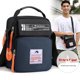 thumbnail image 2 of Bolso bandolera de nailon con solapa para hombre, bandolera pequeña, unisex, con múltiples bolsillos, color negro, para viaje, X233C, 2024, 2 of 5