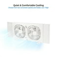 thumbnail image 2 of Comfort Zone 9 in. Twin Window Fan, 2 Speeds, Rotating Heads, Bug Screen, 2 of 7