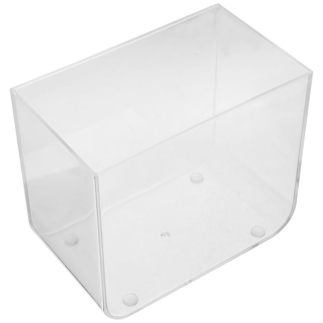 MOVTOTOP Pet Lovers Lot de 1 Réservoir Carré Compact Poisson Rouge pour Bureau et Dortoir 4.91x4.13x2.95 Po