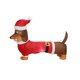 thumbnail image 5 of Modelo inflable navideño inflable de 1,5 m con diseño de escena luminosa de perro salchicha, decoraciones, modelo inflable, 5 of 5