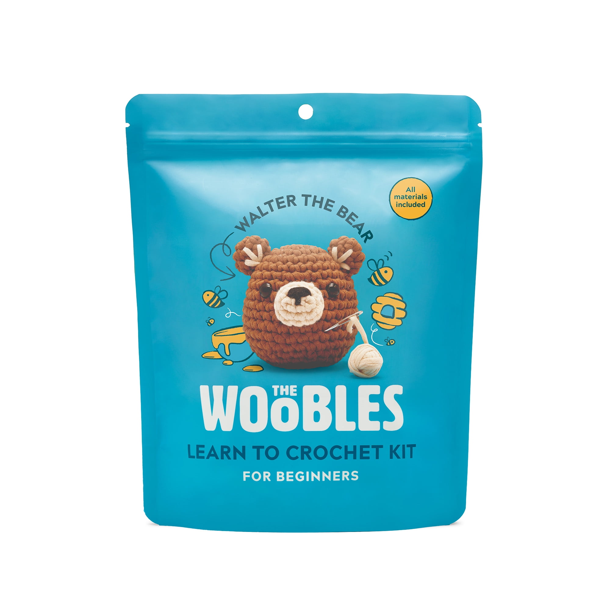 The Woobles Beginner Crochet Amigurumi Kits - Walrus