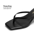 thumbnail image 4 of Sandalia DREAM PAIRS SDHS25001W Negra con Tacón Bajo de 5 cm, 4 of 8