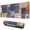 Colorful Pioneer Flower, variant on Long Mouse Pads for Desk,Colorful Pioneer Flower Patchwork Desk Mats on Top Of Desks, Desk Mouse Pad Extra Large with 3mm Non-Slip Base and Stitched Edge for Gaming,Office,Work,Home 35.4"x15.7"