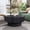 Black, variant on 31.50"Modern Flower Shaped Coffee Table, Plum Blossom Shaped Coffee Table with Storage – Natural Wood Veneer, for LivingRoom, Apartment, Office, Easy Assembly, Black