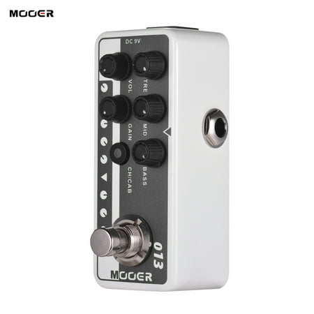 Mooer MICRO PREAMP Series 013 MATCHBOX Classic American Style Digital Preamp Preamplifier Guitar Effect Pedal Dual Channels 3-Band EQ with True