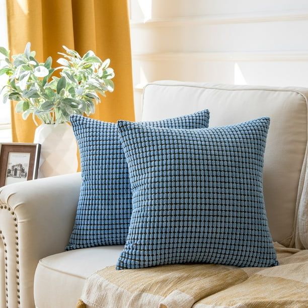 Soft Corduroy Corn Striped Velvet Series Decorative Throw