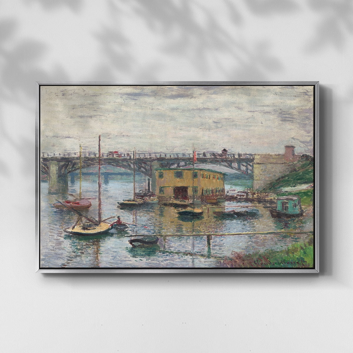 Vintage Landscape-CLV By Wexford Home Framed in Silver Wood Gallery Wrapped Canvas 17 in. x 25 in.
