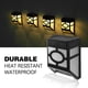 thumbnail image 4 of Aplique solar inalámbrico para exteriores, lámpara de pared retro impermeable para cercas, patios, puertas, escaleras, jardines y entradas (blanco cálido, paquete de 8), 4 of 5