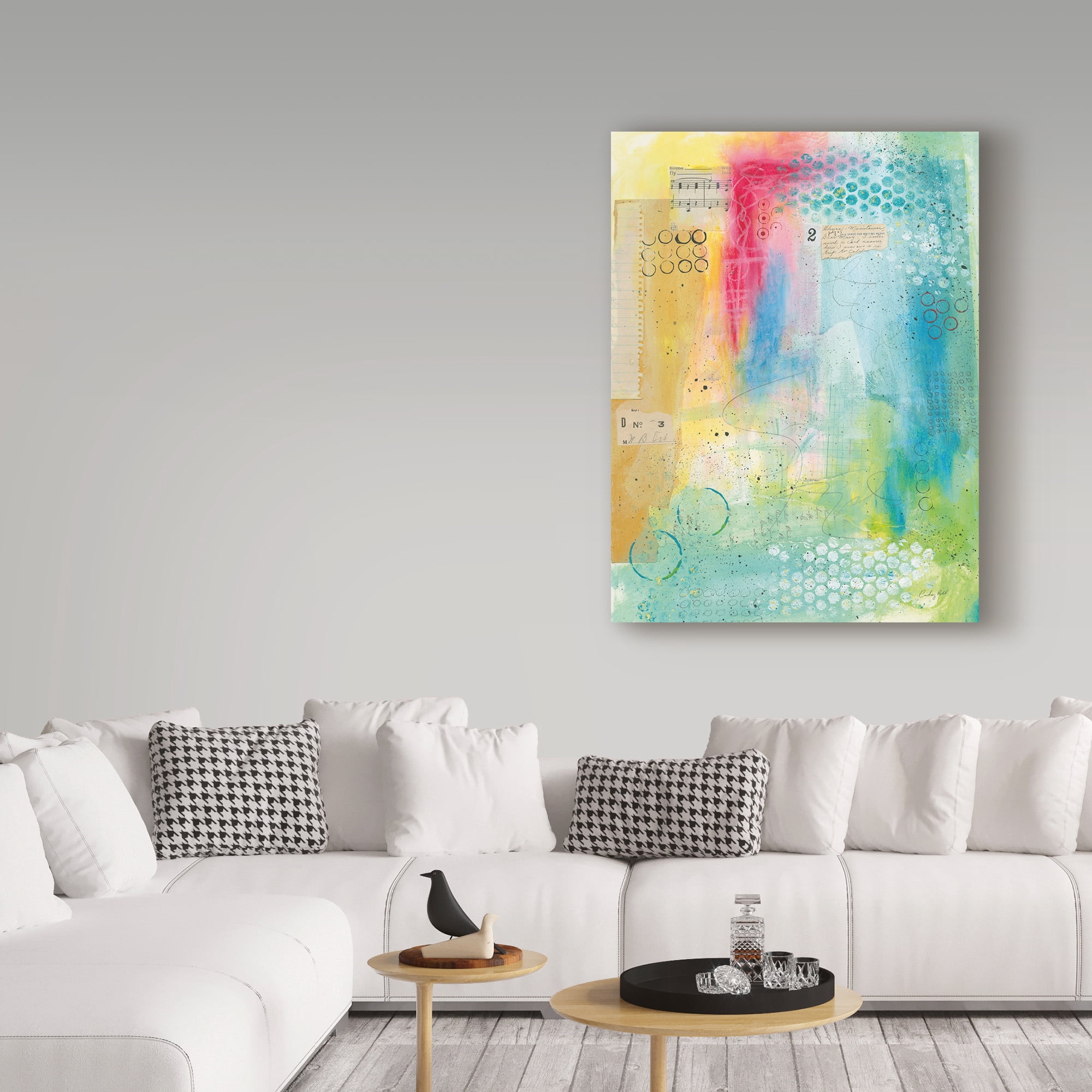 Trademark Fine Art 'Collage Paint' Canvas Art by Courtney Prahl
