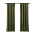 thumbnail image 5 of CANNON Solid Cotton Percale Olive Green 50x84 Window Curtain Pair, Solid Color Themed, Oeko-TEX Certified Confidence, 5 of 5