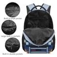 thumbnail image 6 of Jeiento 16 Inch Kids School Backpack for Elementary Boys Girls, Lightweight Cartoon Police Car Bookbag with Adjustable Straps, Multiple Pockets for Back to School, 6 of 7