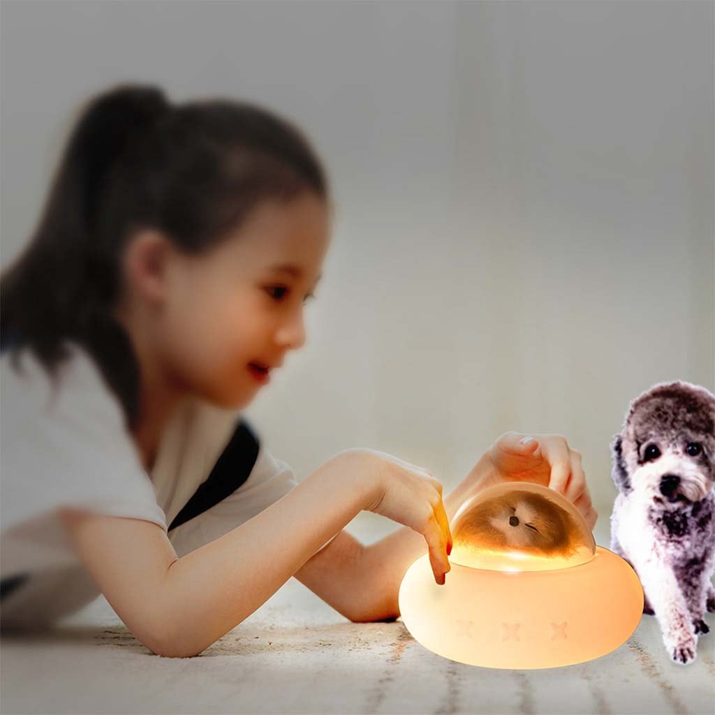 Silicone Night Lights USB Rechargeable Night Light Bedroom Bedside Lamp With Dimmable Spaceship For Kids Baby Gift