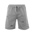thumbnail image 6 of DDAPJ pyju Workout Gym Shorts for Men Trendy Ripped Short Pants Drawstring Elastic Waist Joggers Summer Casual Bermuda Shorts with Pockets Gray XL, 6 of 7