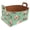 Multicolor 3, variant on Green Polka Dots Storage Basket Collapsible Storage Bin, PU Foldable Basket Convenient Box Storage Organizer with Handles for Shelves Office Bedroom Closet Nursery Toys Laundry