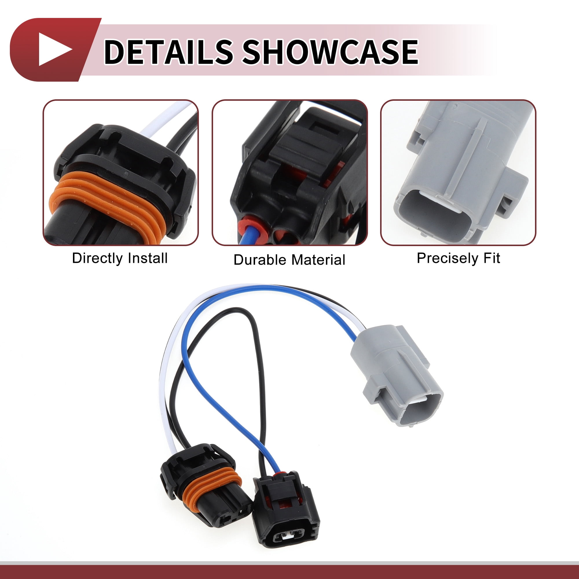 Unique Bargains Car Headlight Converter Harness for Toyota 4Runner 2021 2022 2023 2024