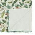 thumbnail image 3 of Fennco Styles Forest Foliage & Pine Design Cotton Table Runner 16" W x 72" L - Green Winter Holiday Table Cover for Dining Room, Christmas Décor, Banquets and Special Events, 3 of 3
