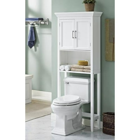 WyndenHall Hayes White Bathroom Space Saver Cabinet ...